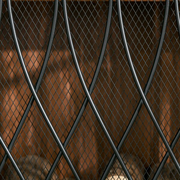 HOMCOM 3-Panel Folding Fireplace Screen, Metal Mesh Fire Spark Guard, 126L x 3W x 80H cm-Black Aosom UK
