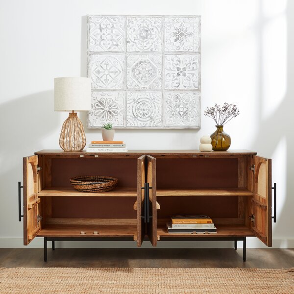 Mila Large Sideboard, Dark Mango Wood