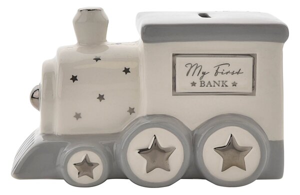 Bambino Ceramic Train Shaped Money Box