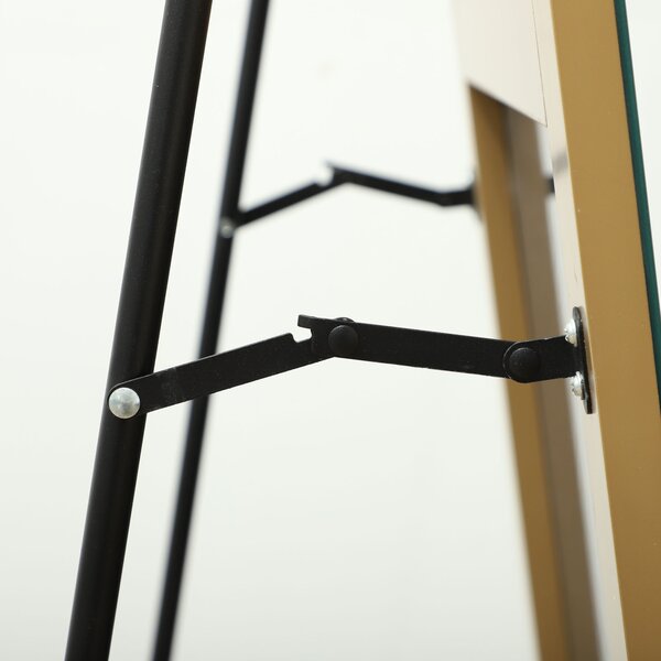 HOMCOM 150cm Arched Full Length Mirror - Gold Tone Aosom UK
