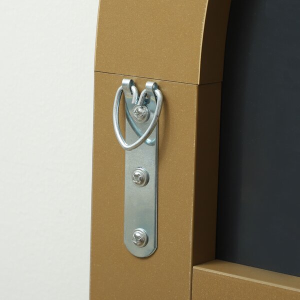 HOMCOM 150cm Arched Full Length Mirror - Gold Tone Aosom UK