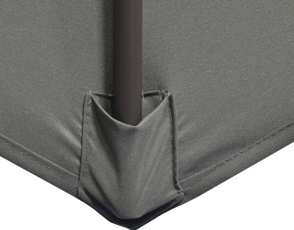 Outsunny Waterproof 3m Cantilever Parasol: 360° Rotating Hanging Sunshade, Aluminium Frame, 8 Ribs, Dark Grey Aosom UK