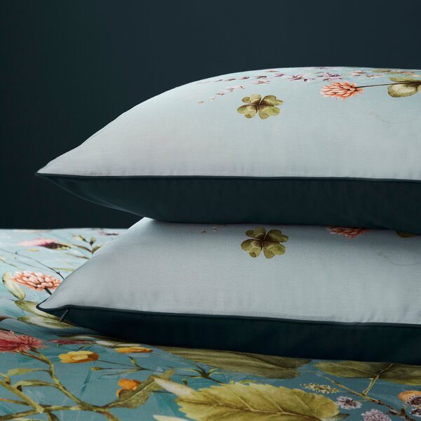 Dorma Meadow Breeze Blue Standard Pillowcase Pair