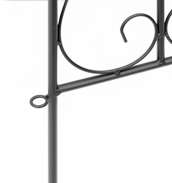 Outsunny Decorative Garden Fencing, 5PCs Outdoor Picket Fence Panels, Rustproof Metal Wire Landscape Flower Bed Border Animal Barrier Aosom UK