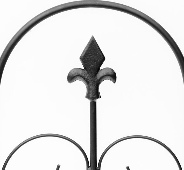 Outsunny Decorative Garden Fencing, 5PCs Outdoor Picket Fence Panels, Rustproof Metal Wire Landscape Flower Bed Border Animal Barrier Aosom UK