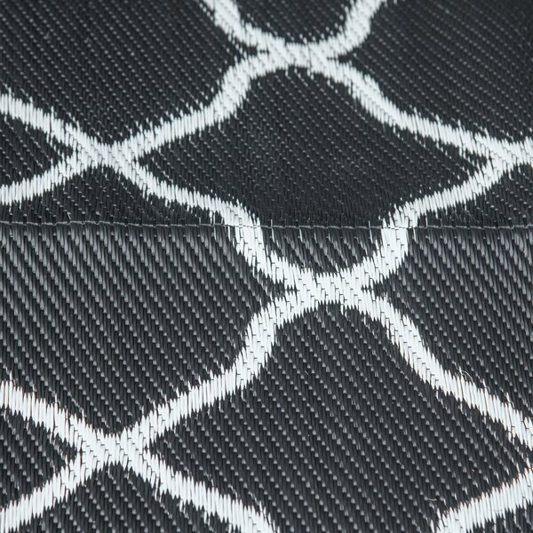 Outsunny Reversible Plastic Straw Outdoor Rug w/ Carry Bag & Ground Stakes, Ideal for Garden, RV, Picnic, Beach, Camping, 182x274cm Aosom UK