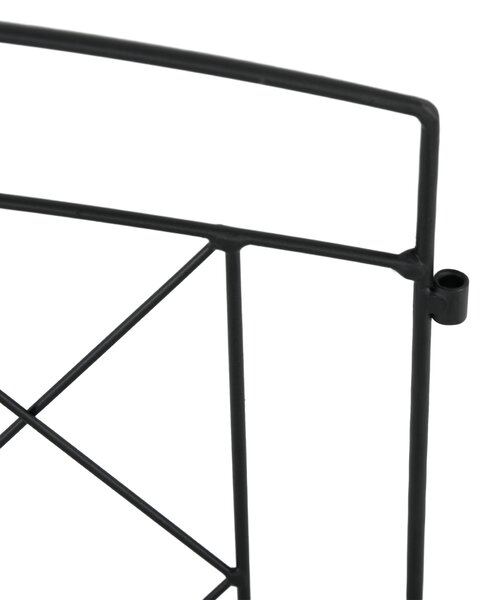 Outsunny Decorative Garden Fencing: Stylish Metal Picket Panels for Outdoor Borders, Easy Installation, Set of 6, Ebony Black Aosom UK