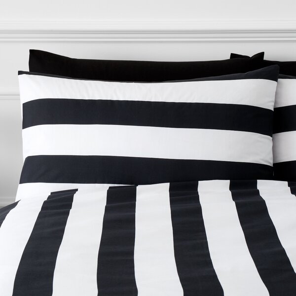 Style Sisters Bold Stripe 100% Cotton Duvet Cover & Pillowcase Set