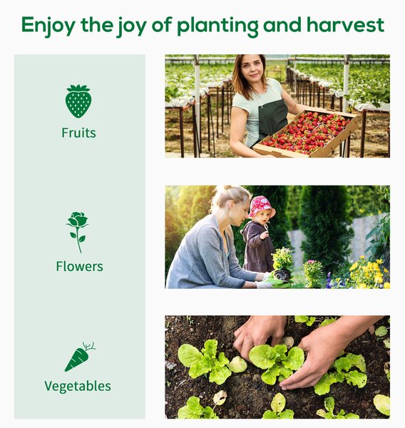Outsunny 200x76x168cm Walk-in Garden Greenhouse Patio Lean to Hot House, Plants Flowers Herbs Tomato Grow w/ Steel Frame Door Window Patio Aosom UK