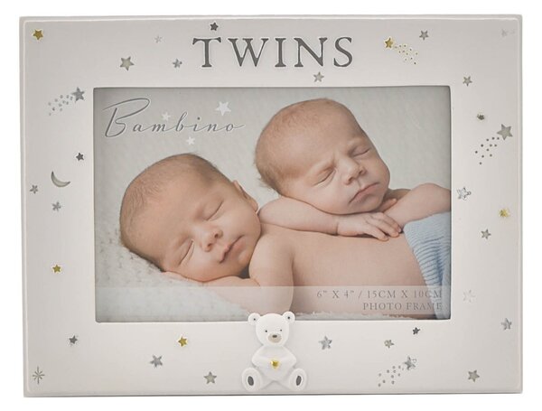 Bambino Resin Twins Photo Frame