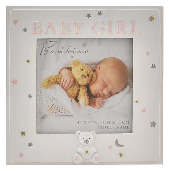 Bambino Resin Baby Girl Photo Frame