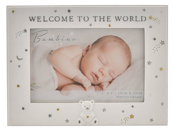 Bambino Resin Welcome To The World Photo Frame