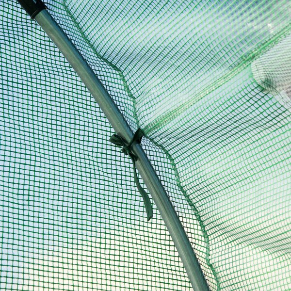 Outsunny 6 x 3 x 2 m Eco Friendly Greenhouse, Large Walk-In Greenhouse with Steel Frame and Windows, Green Aosom UK