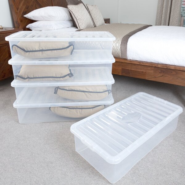 Wham Crystal Set of 5 Underbed Boxes & Lids