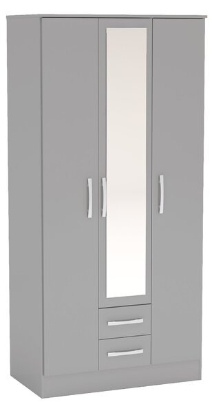 Lynx Triple Wardrobe, Mirrored