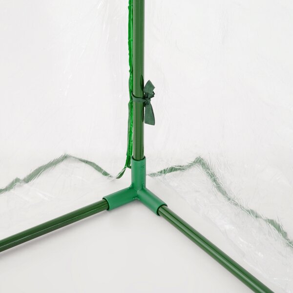 Outsunny Transparent Grow House: Steel-Framed Tunnel Greenhouse with PE Cover, 200 x 100 x 80 cm Aosom UK