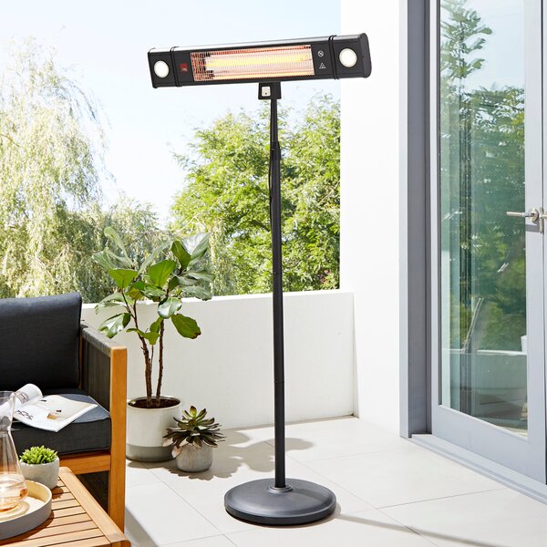 Blaze Large Wall Mounted Patio Heater with LED Lights