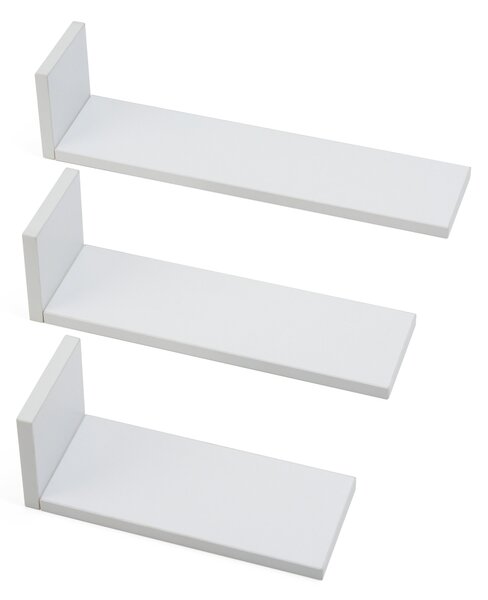 Tutti Bambini Rio Set of Three LShaped Wall Shelves