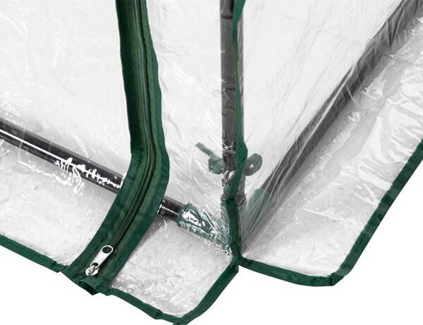 Outsunny Greenhouse with Steel Frame, PVC Cover, Roll-up Door for Outdoor, Backyard, Balcony, Garden, 100 x 50 x 150cm, Transparent Aosom UK