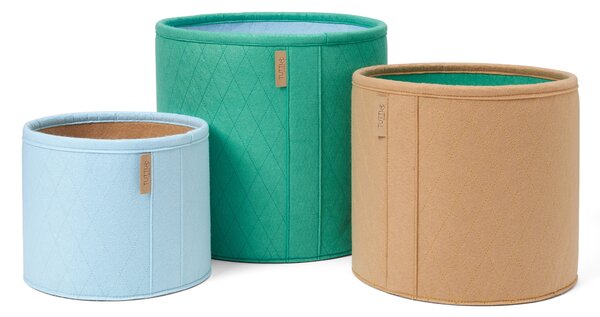 Tutti Bambini Set of 3 Felt Nursery Storage Baskets