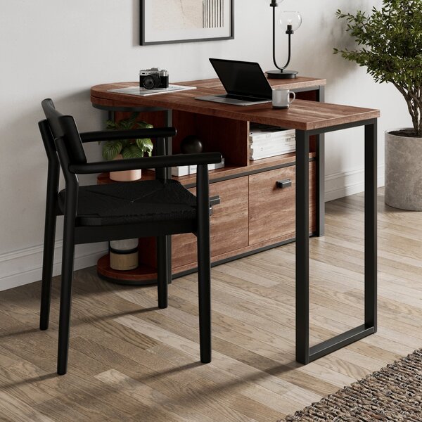 Fulton Pine Swivel Desk