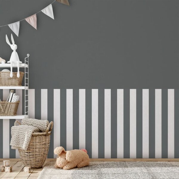 Noordwand Topchic Wallpaper Stripes Dark Grey and White