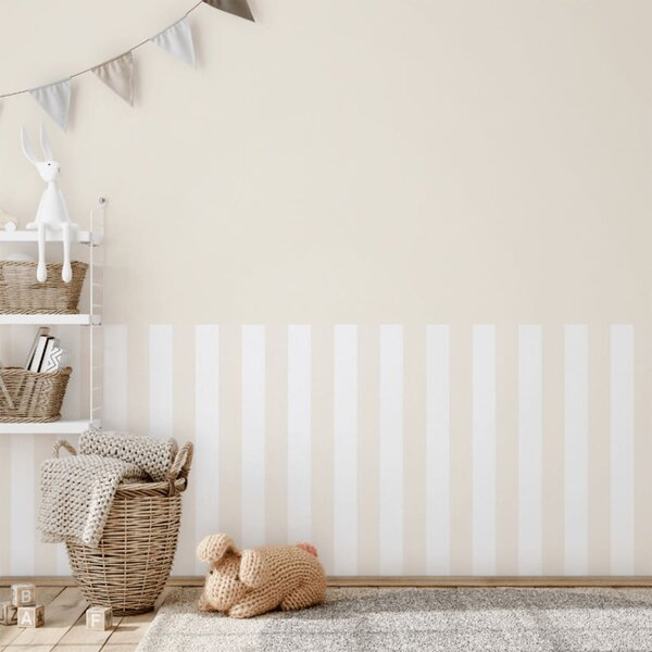 Noordwand Topchic Wallpaper Stripes Beige and White