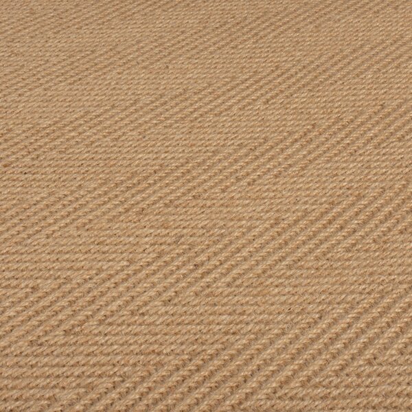 Herringbone Jute Border Stair Runner