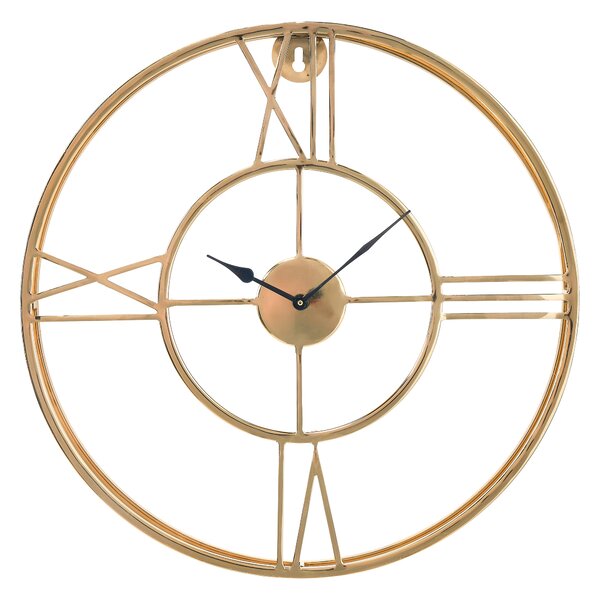 Metal Double Framed Wall Clock