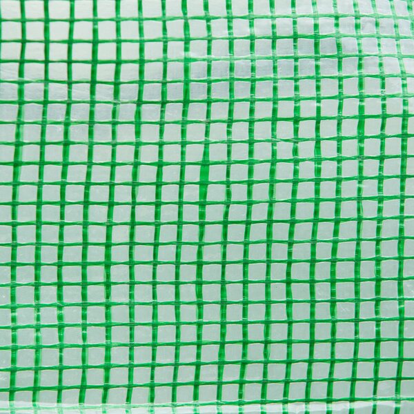 Outsunny Poly Tunnel Greenhouse, Outdoor Garden Greenhouse with PE Cover, Zippered Roll Up Door and 6 Windows, 4 x 3 x 2 m, Green Aosom UK
