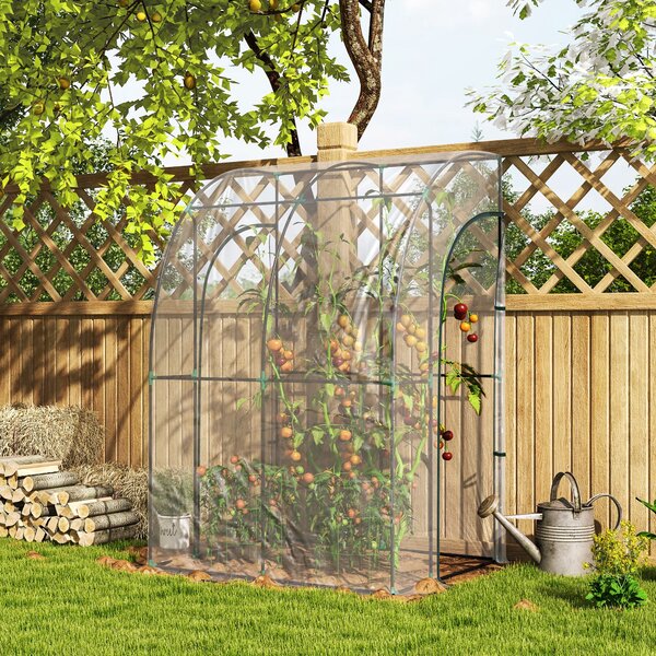 Outsunny 143cm x 118cm Walk-In Lean To Greenhouse, with Accessories Aosom UK