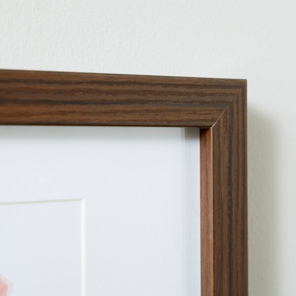 Essentials Walnut Effect Multi Photo Frame