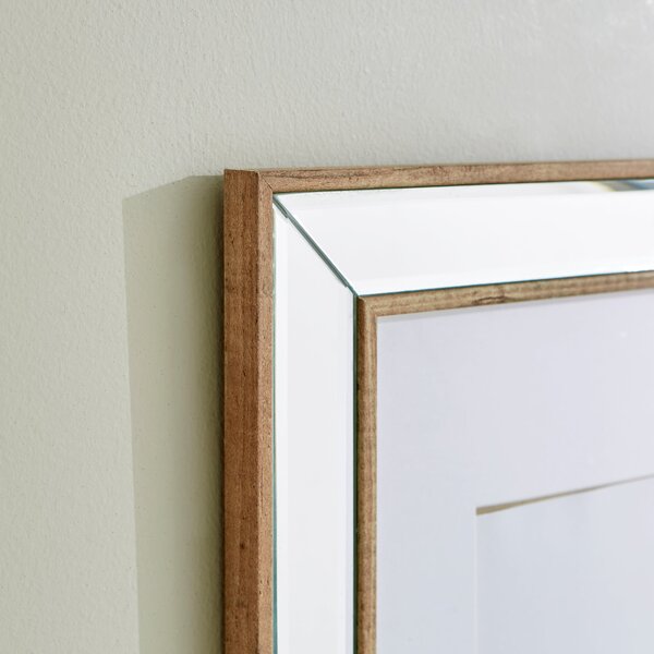 Mirror and Wood Effect Photo Frame