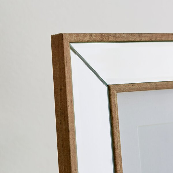 Mirror and Wood Effect Photo Frame