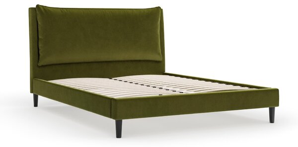 Skylar Velvet Pillow Back Bed Frame