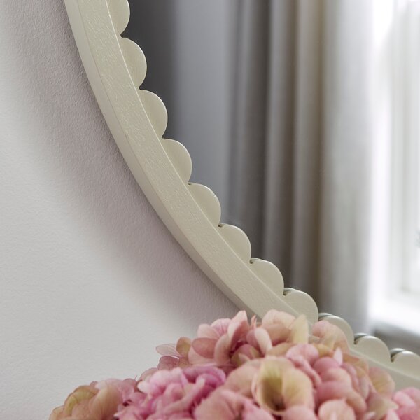 Remi Scalloped Round Wall Mirror