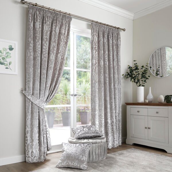 Curtina Trinity Jacquard Pencil Pleat Curtains