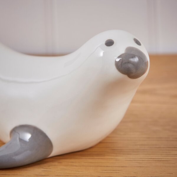 Ceramic Seal Pup Ornament