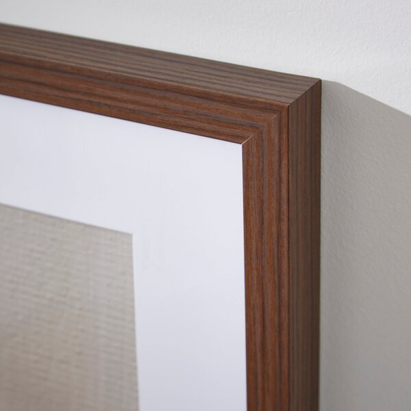 Essentials Walnut Effect Box Photo Frame