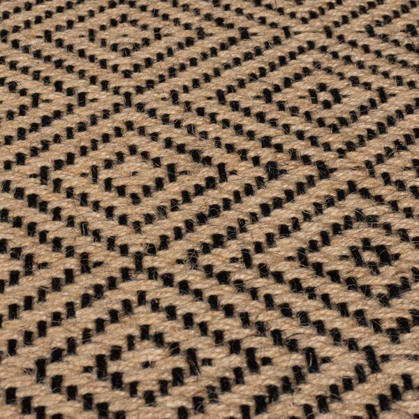 Diamond Jute Border Runner