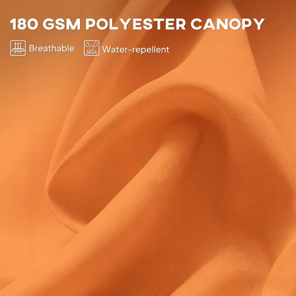 Outsunny 4.6m Double-Sided Garden Parasol - Orange