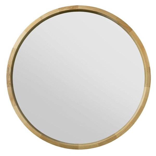 Naturalis Solid Oak Round Wall Mirror