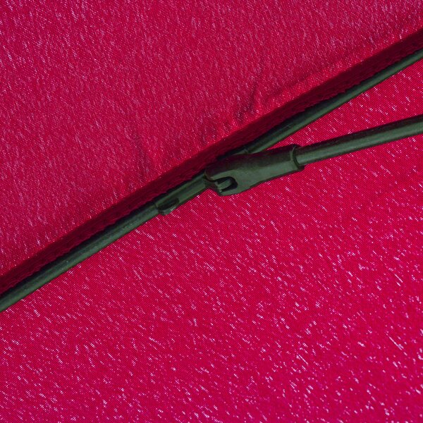 Outsunny Waterproof Parasol Patio Protector: 255cm Outdoor Table Umbrella with Tilt, Crank & Durable Ribs, Vinous Red Aosom UK