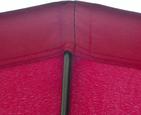 Outsunny Waterproof Parasol Patio Protector: 255cm Outdoor Table Umbrella with Tilt, Crank & Durable Ribs, Vinous Red Aosom UK