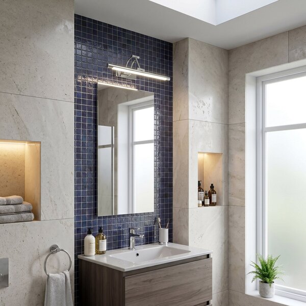 Bathroom LED wall sconce SWE016-1W 42cm Chrome