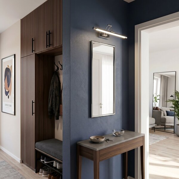 Bathroom LED wall sconce SWE016-1W 42cm Chrome