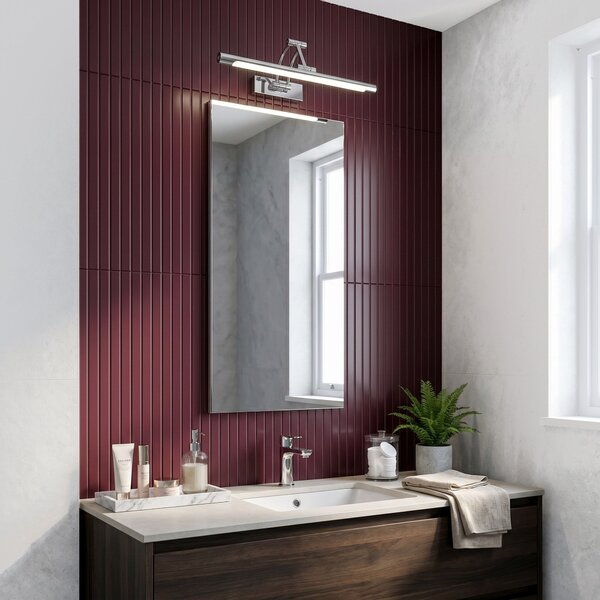 Bathroom LED wall sconce SWE016-1W 42cm Chrome