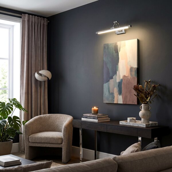 Bathroom LED wall sconce SWE016-1W 42cm Chrome