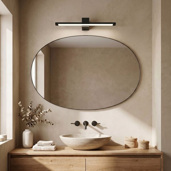 Bathroom LED wall sconce SWE050-1W 60 cm Black