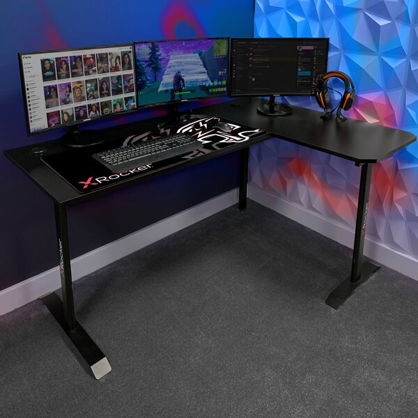 X Rocker Panther XL Reversible Corner Gaming Desk